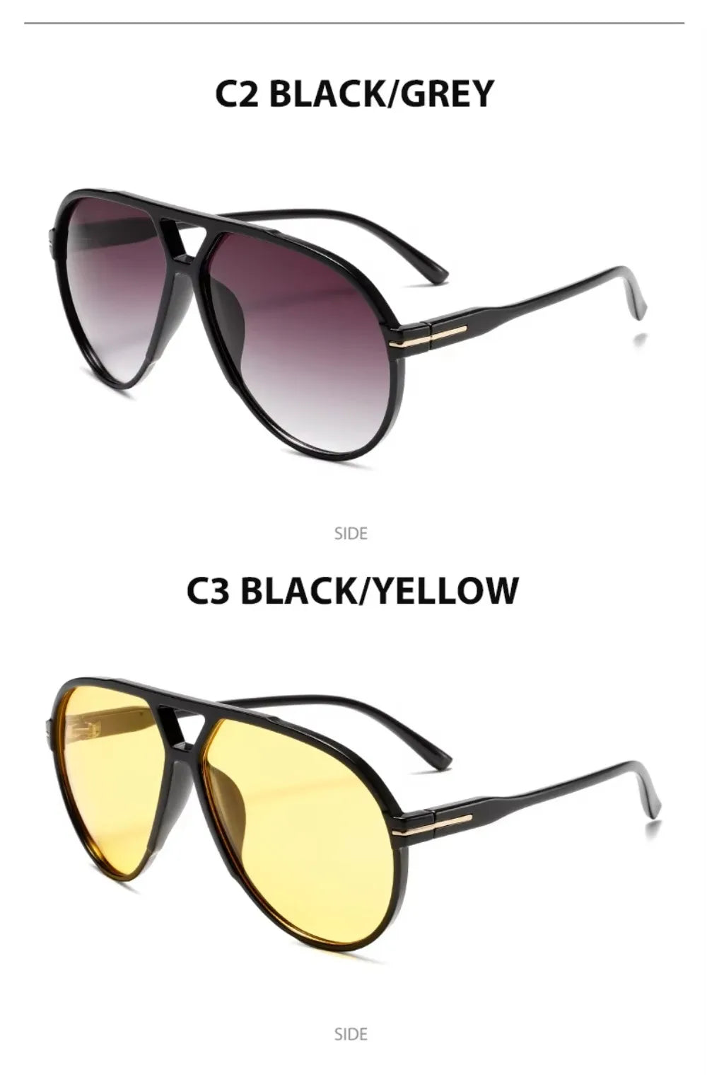 3515 Designer Inspired Sunglasses Vintage Oversized