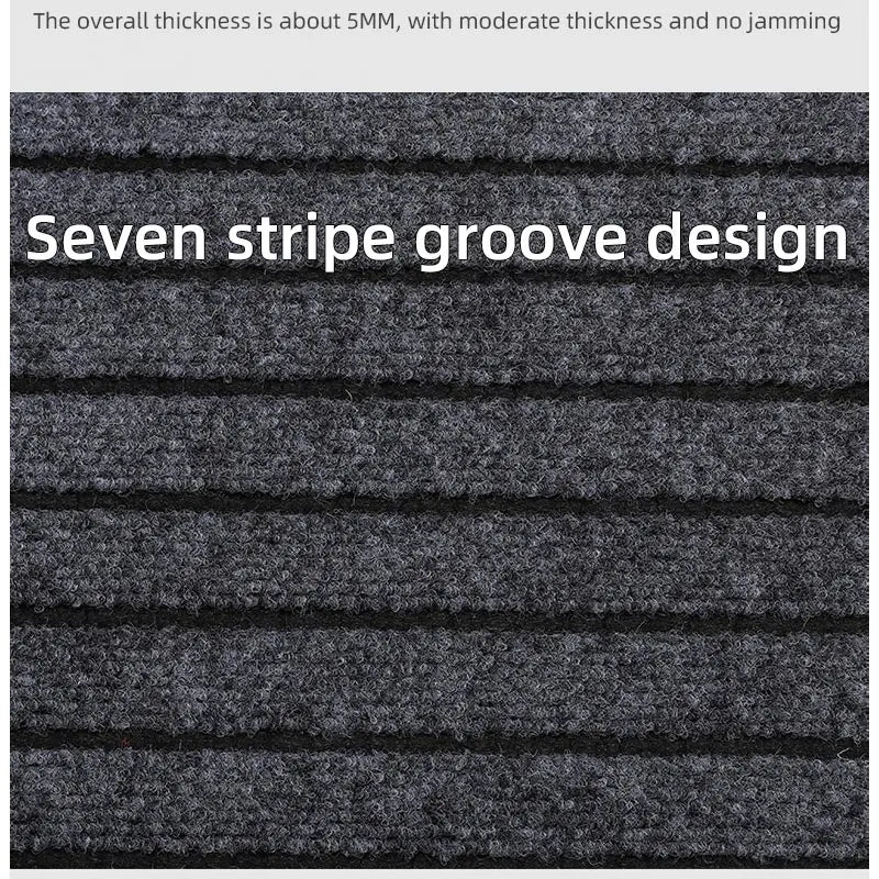Large sized striped rubber bottom corridor carpet carp