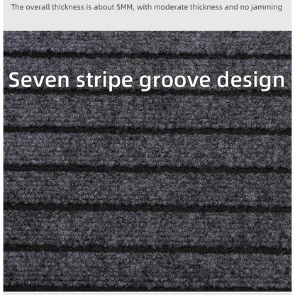 Large sized striped rubber bottom corridor carpet carp