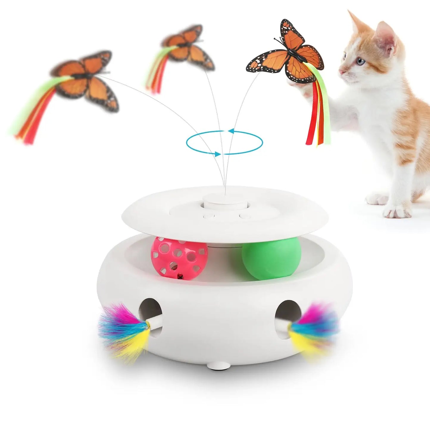 Interactive Cat Toy Automatic Toys 3-in-1 Electric Toy