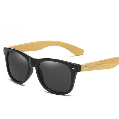 Sunglasses Men Wood Bamboo Polarized UV400 Retro Vintage
