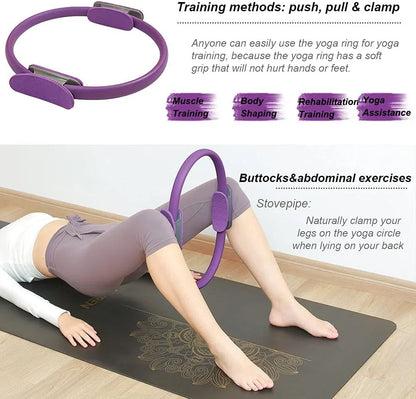 Yoga Pilates Ring Non-slip Sports Resistance Ring Fitness