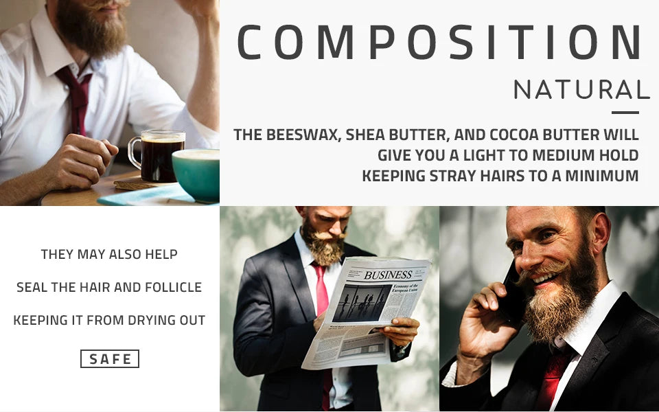 30g Beard Balm Conditioner Oil Improves Beard Softness
