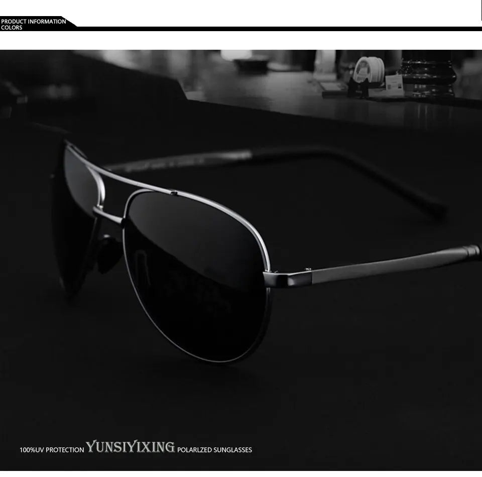 YSYX Pilot Polarized Sunglasses Men Classic Vintage
