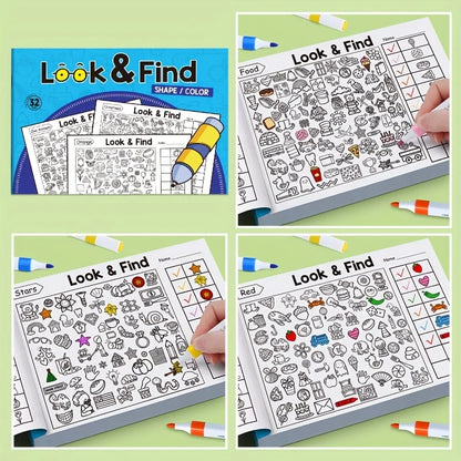 Children's Hidden Object Coloring Book Contains 100+ Search and Coloring Activities