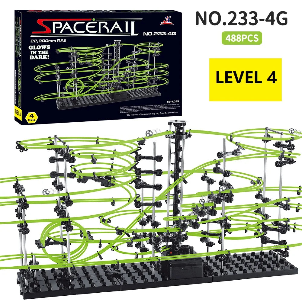 Luminous Spacerail Rollercoaster Ball Marble