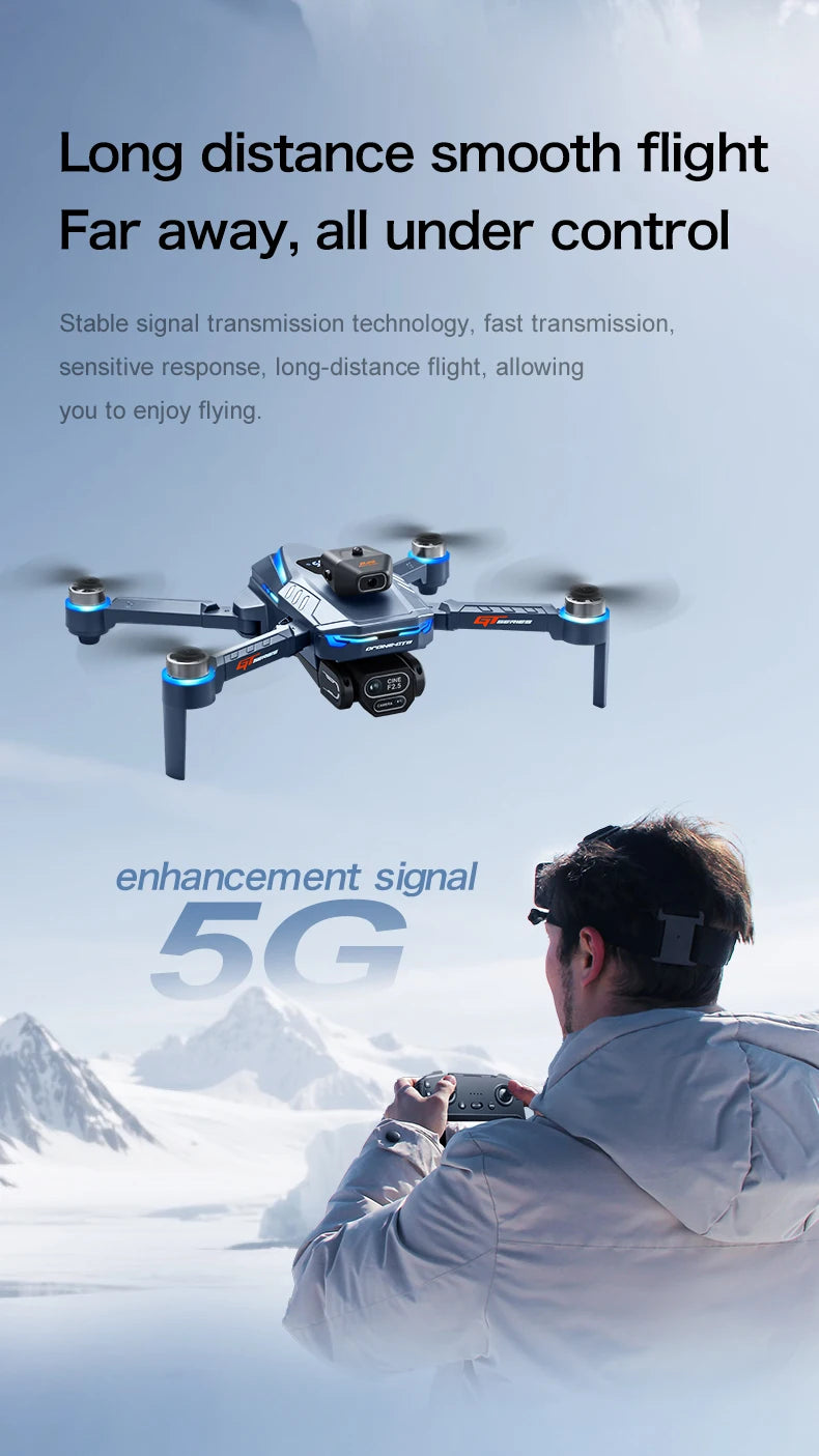 New GT8 Drone GPS 8K Professional HD 360° Dual Cameras
