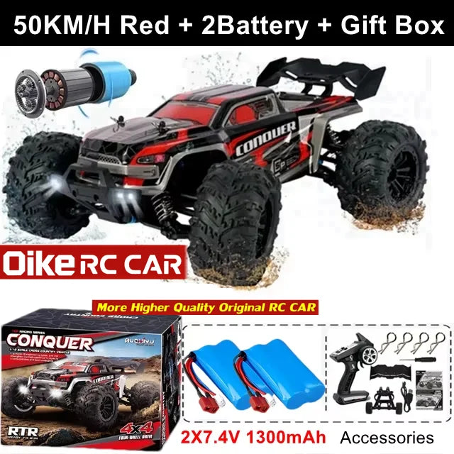 Super Brushless 50KM/H Brushed RC Car Off Road Buggy Toy
