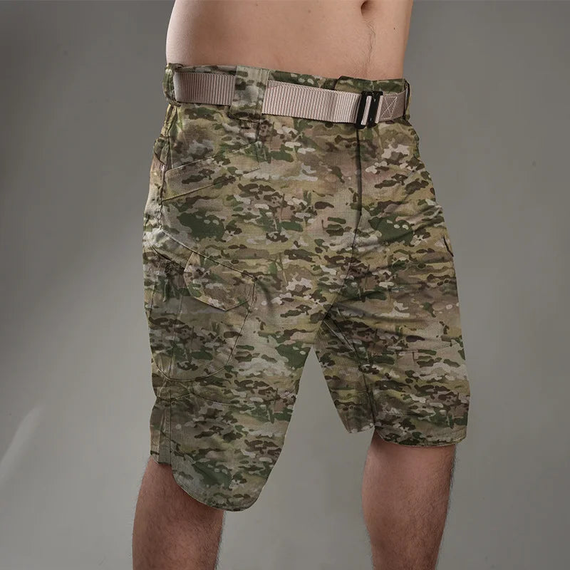 Summer Outdoor Tactical Cargo Shorts for Men - Waterproof