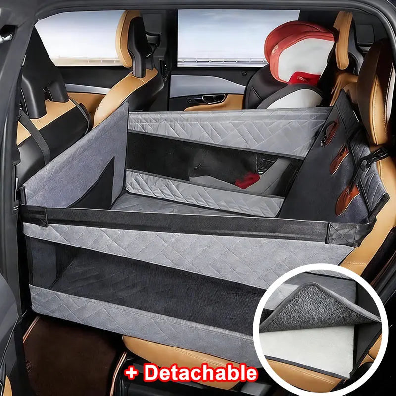 Pet Car Nest Bed Full Coverage Back Seat Hammock Extender
