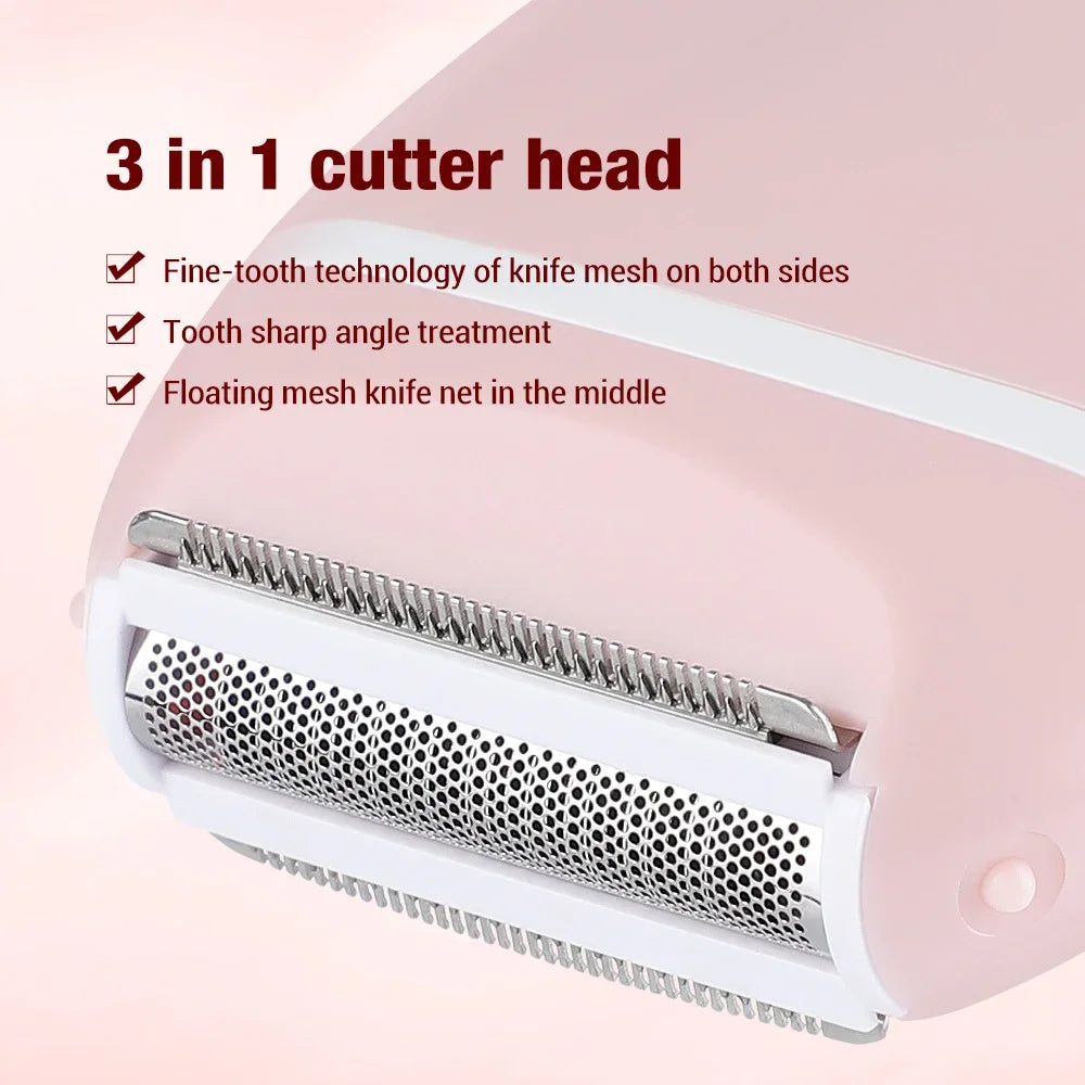 Women's 3 in 1 Shaver Electric Mini Washable Razor