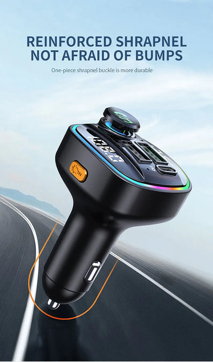 Bluetooth 5.0 FM Transmitter Handsfree Car Radio Modulator