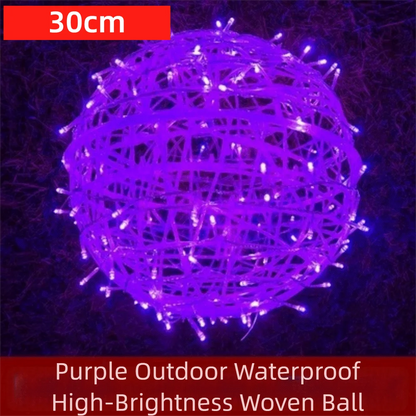New 20/28CM Festoon Rattan Ball Light Rattan Ball