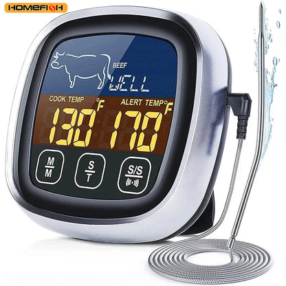 HOMEFISH Digital Meat Kitchen Thermometer Stainless