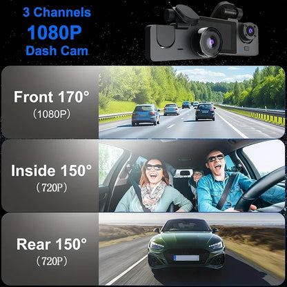 NEW 1080P HD WIFI 2/3Camera Dash Cam For Car Camera