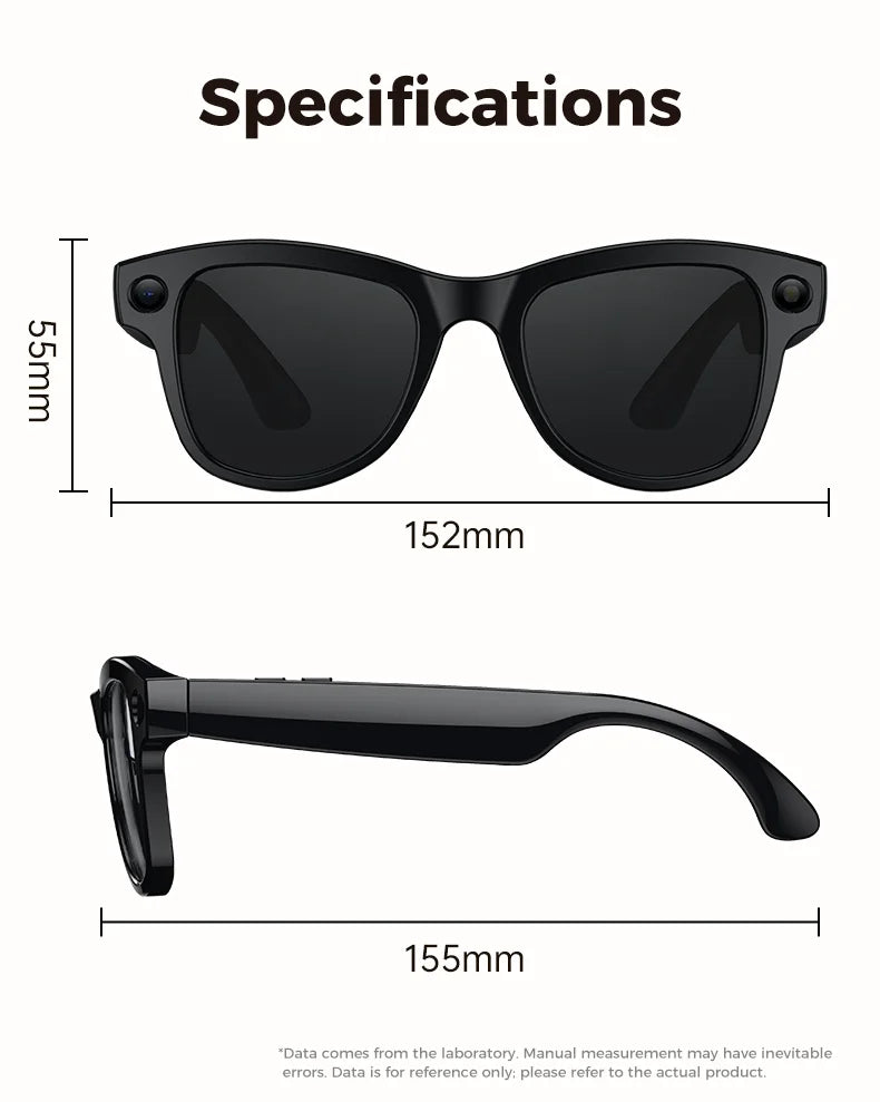 World Premiere Smart AI Glasses 4K HD 800W Pixel Camera