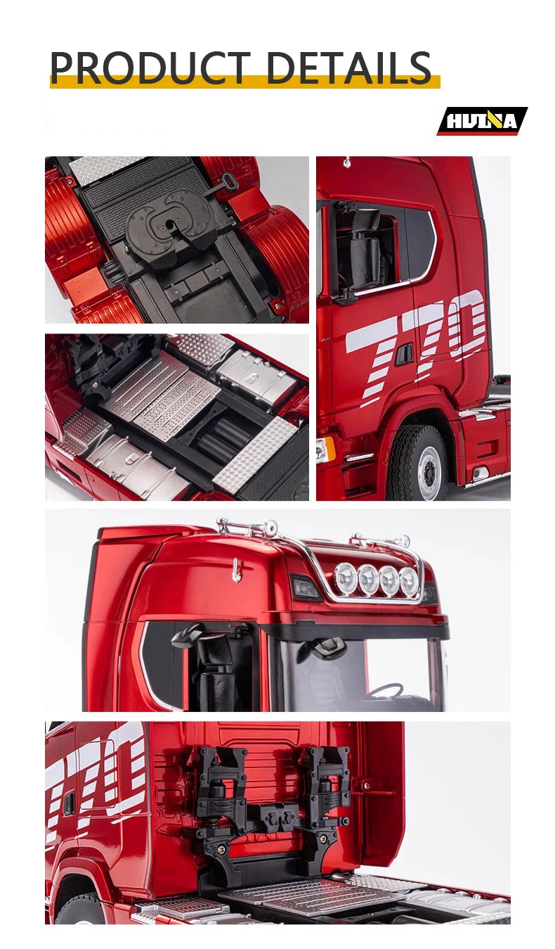HUINA 1501 770S Alloy Tractor 19CH RC Truck 1/18 2.4G remote