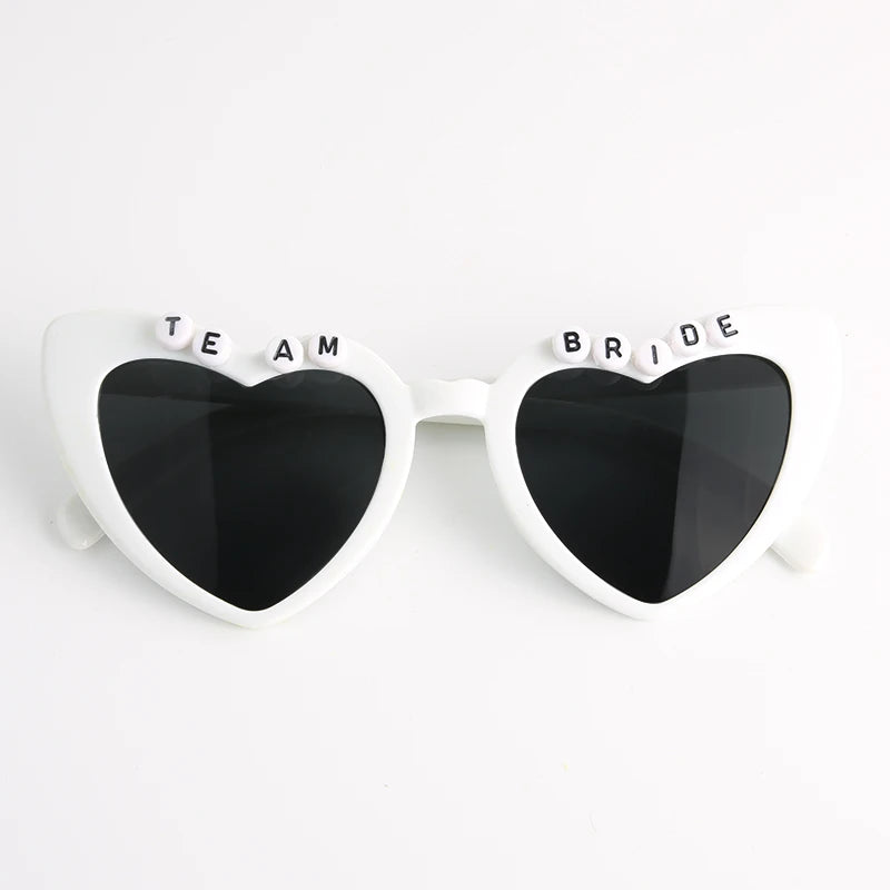 Heart Shaped Sunglasses Wedding Bride Bridesmaid