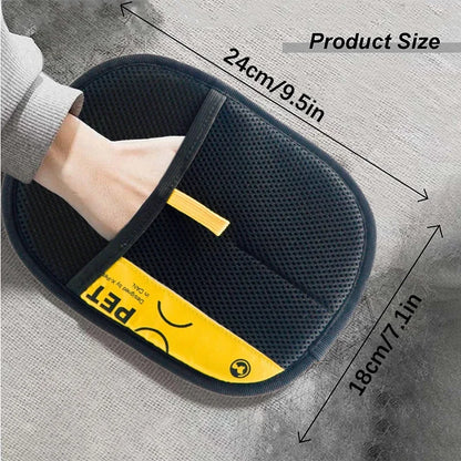 Pet Hair Remover Gloves Electrostatic 2-in-1 Lint Roller Brush