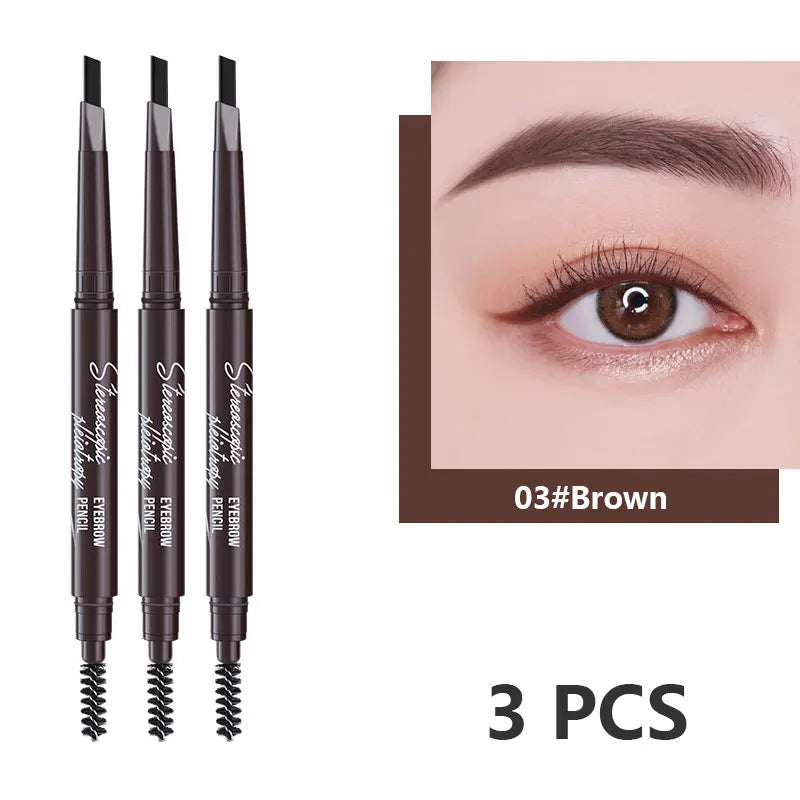Eyebrow Pencil Waterproof Microblading Eyebrow Pen Marker Brow