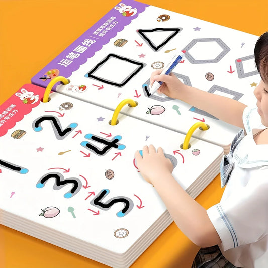 34-Page Children's Reusable Workbook Set