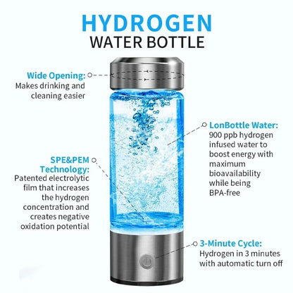 Hydrogen Water Bottle Generator Hydrogen Rich Health Cup