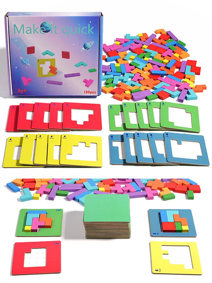 3D Puzzle Two-person Interactive Desktop Game