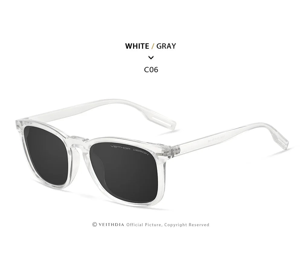 VEITHDIA Fashion Vintage Polarized Sunglasses for Men and Women