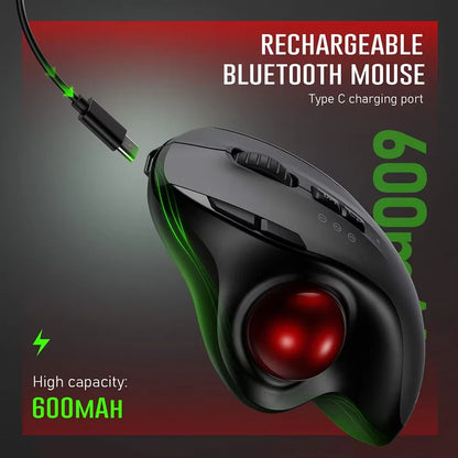 Wireless Trackball Ergonomic Mouse Rechargeable