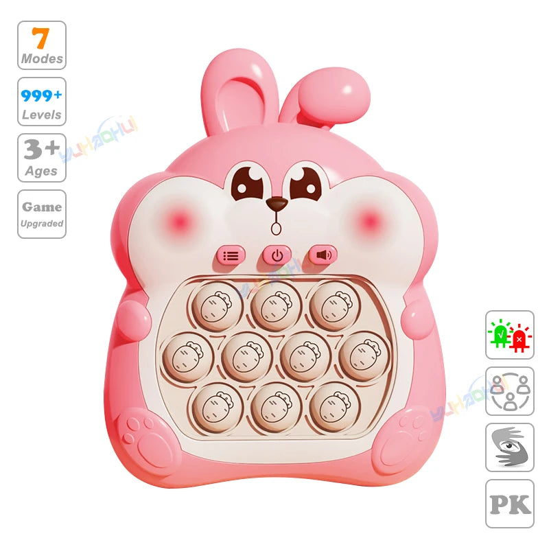 Electronic Pop Light Up Game Handle Toys for Children