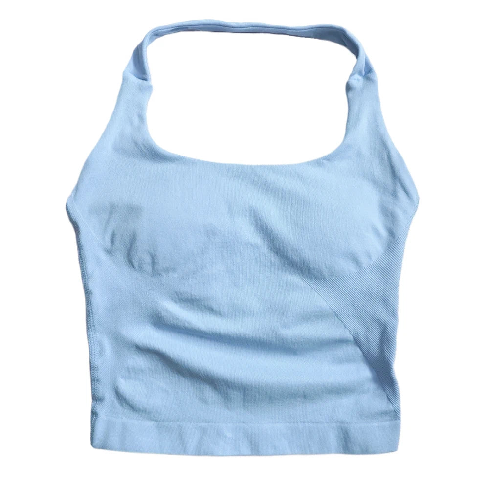 Gym Top Women Clothes Strappy Workout Tank Top Sports Bra