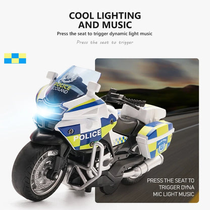 Car Model Alloy Pull Back Motorcycle Men's Locomotive