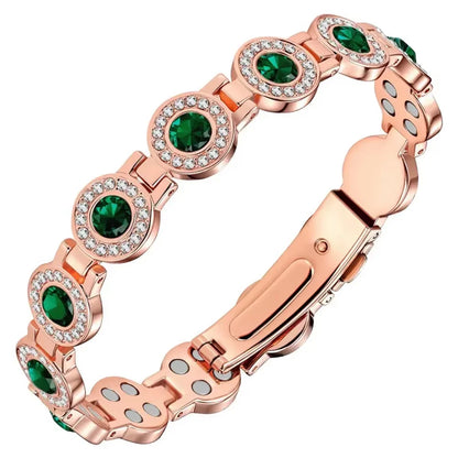 Lucky  Magnetic Therapy Bracelet for Women; Adjustable Copper