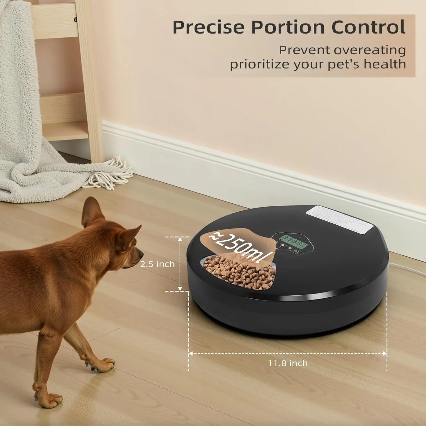 Smart Pet Feeder 5-Meal Timer Dispenser Automatic