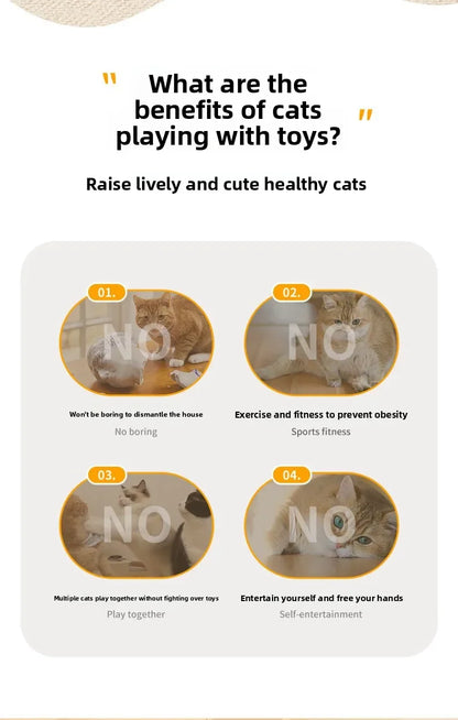 Electric cat turntable pet toy self-stimulating