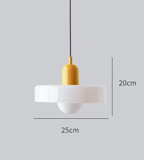 Nordic Retro Glass Pendant Lamps Indoor E27 LED Chandelier