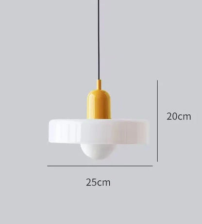 Nordic Retro Glass Pendant Lamps Indoor E27 LED Chandelier
