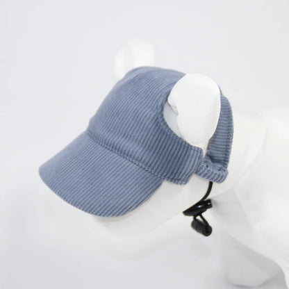Fashion Big Dog Baseball Cap Durable Corduroy Sun Hat