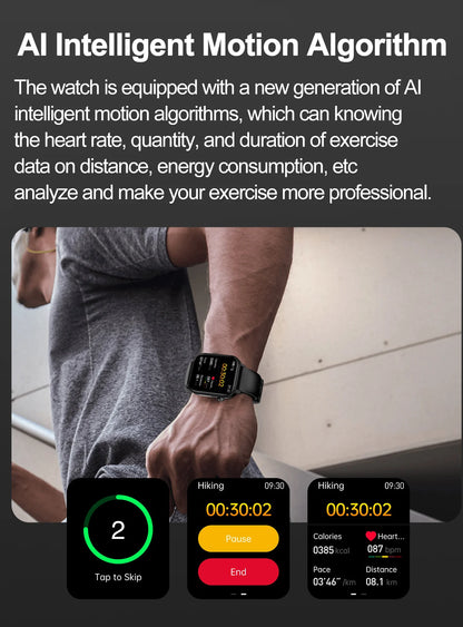 New AI Diagnosis Blood Lipids Body composition Test Smart Watch