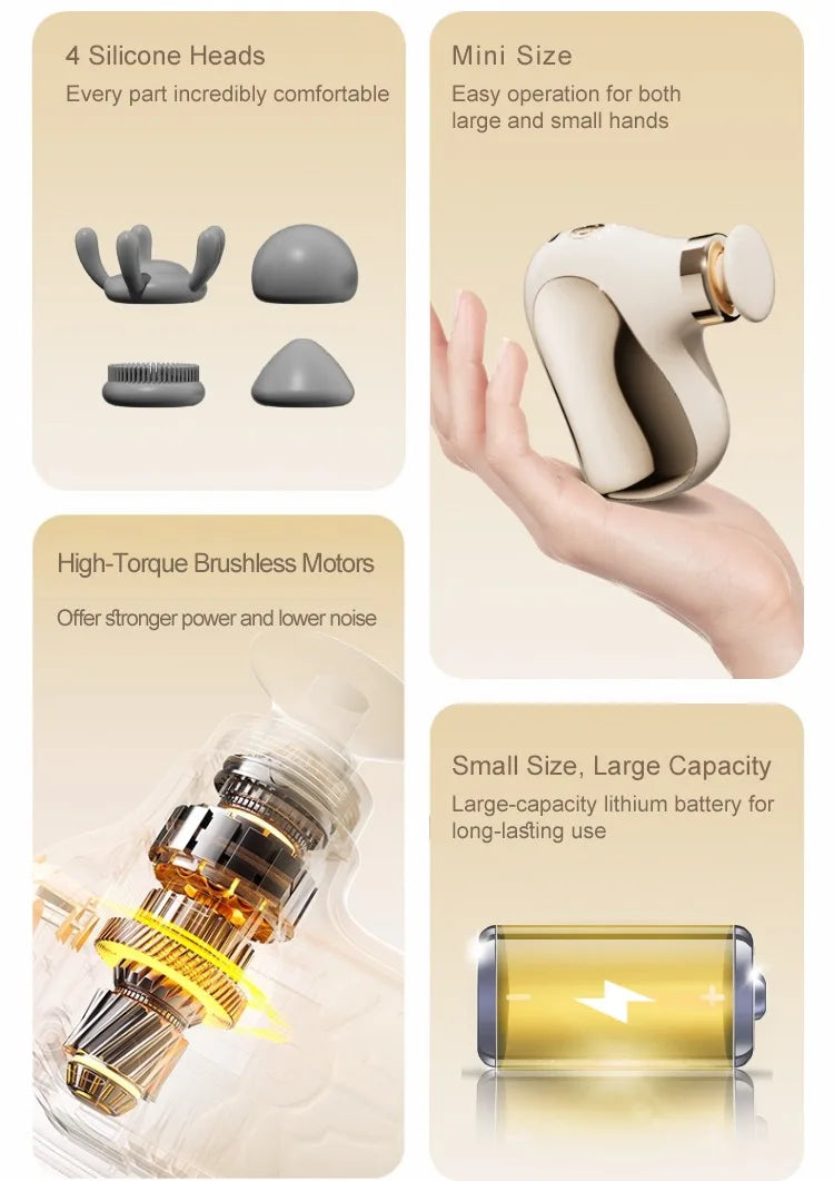Multifunctional Mini Muscle Massage Gun Cordless