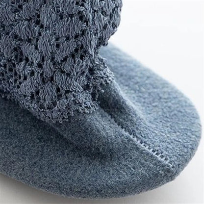 4 Pairs Casual Low Tube Lace Thermal Socks Women