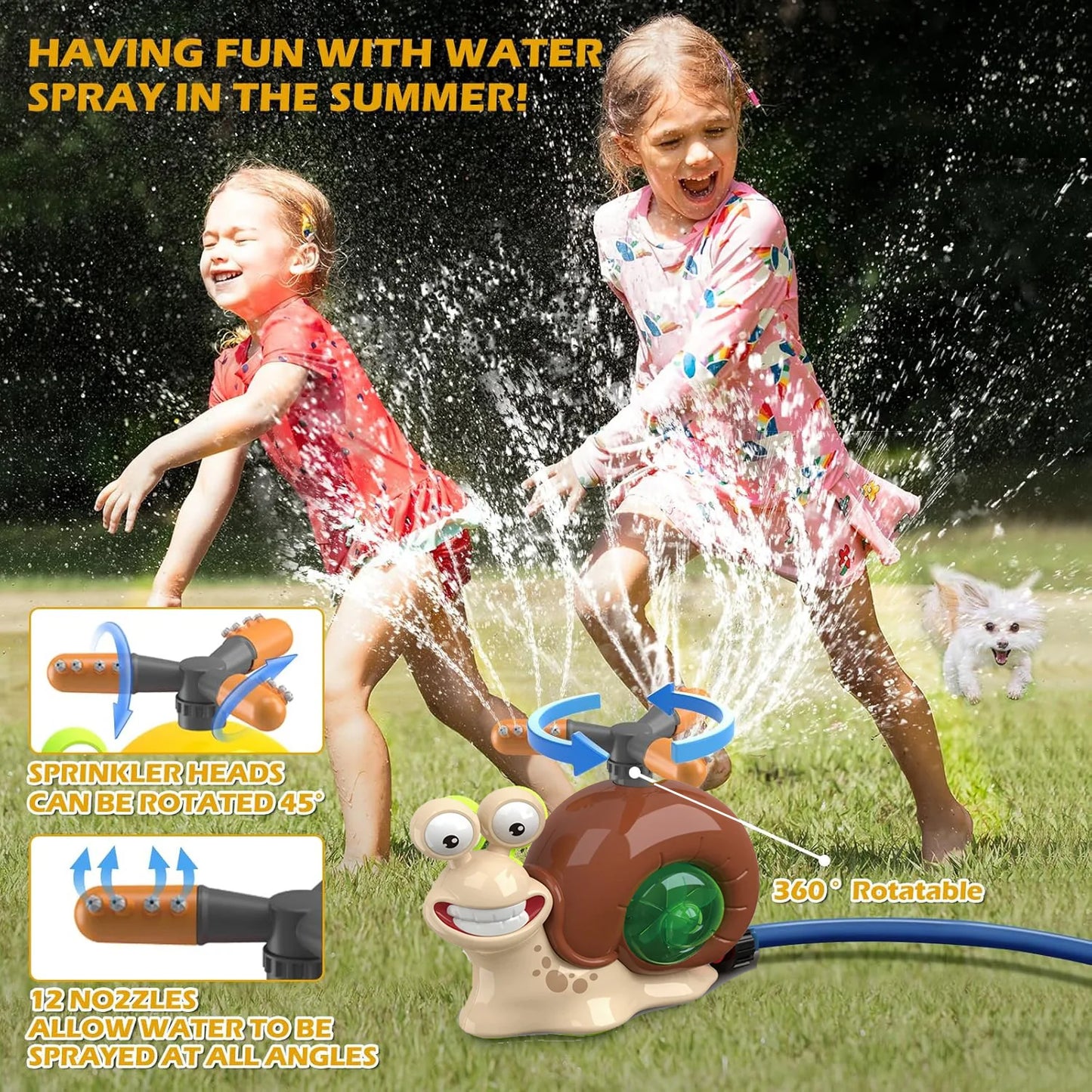 Water Spray Toy Hydrant Sprinkler Outdoor Backyard Garden Toys