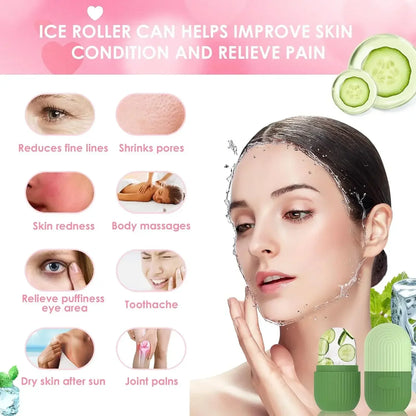 Beauty Facial Massager Apply Face Ice Tray Puffiness