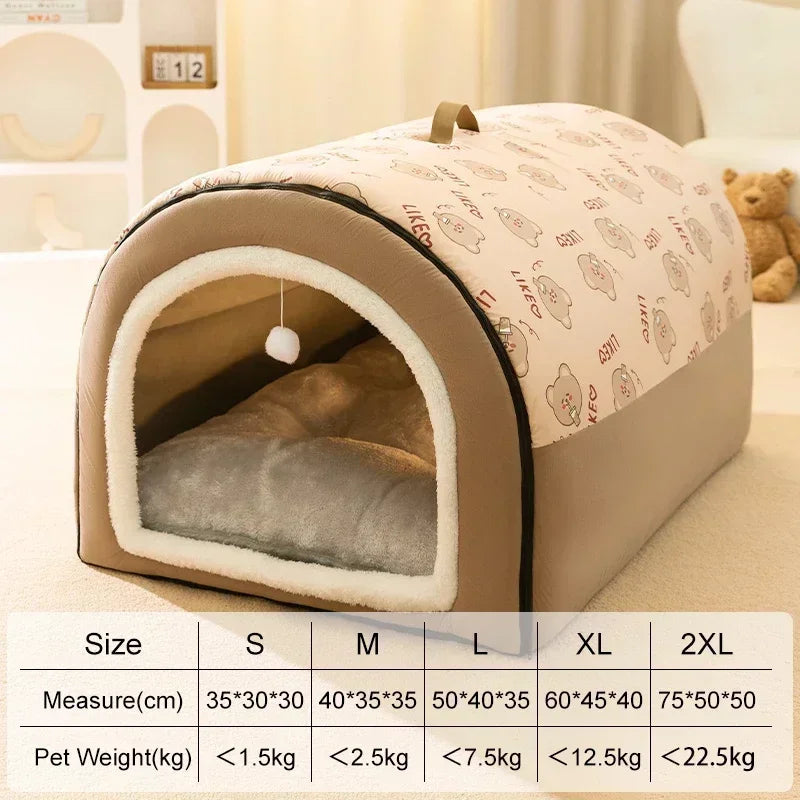 Hot Winter Warm Dog Removable Pet Sleeping House