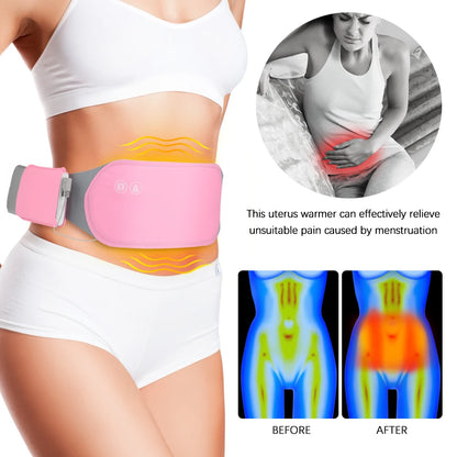 Portable Heated Massage Belt Menstrual Pain Relief