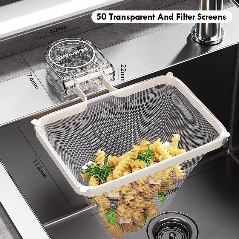 Kitchen Sink Filter Rack Suction Cup Iron Drain Filter