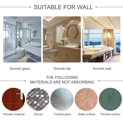 Suction Cup Toilet Paper Holder Wall Mount No Punching