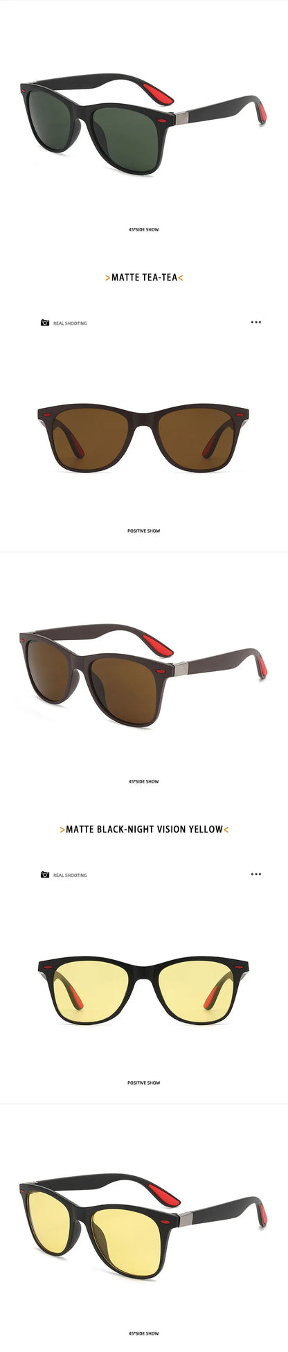 TANGOWO Polarized Retro Sunglasses Men Women Vintage
