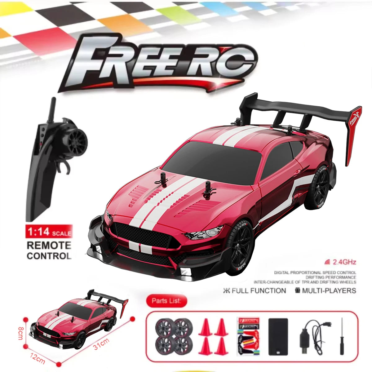 4WD Electric Remote Control Cars High Speed Racing