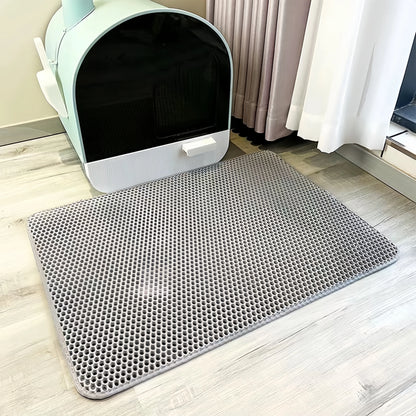 Large Size Cat Litter Mat Eva Double Layer Waterproof Mat